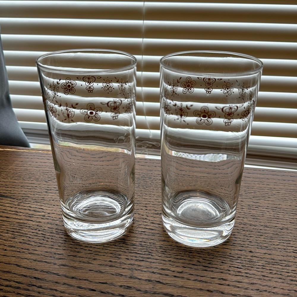 6 inch Butterfly Gold Glasses